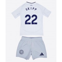 Camisa de Futebol Leicester City Oliver Skipp #22 Equipamento Alternativo Infantil 2024-25 Manga Curta (+ Calças curtas)